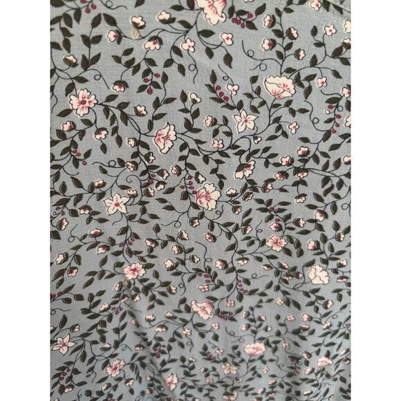 Vtg 90's Weathervane Blue Floral Maxi Dress Cottagecore Ethereal Peasant Fairy - Picture 6 of 9